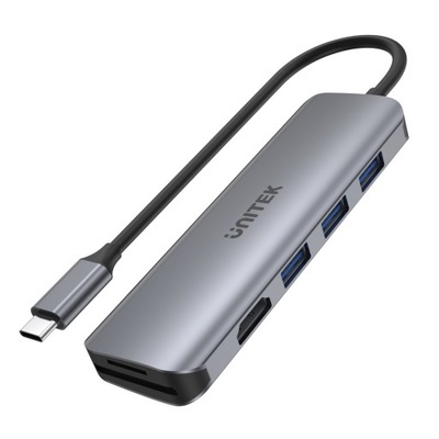 HUB USB C 3w1 3 X USB A 3.1 HDMI SD microSD UNITEK