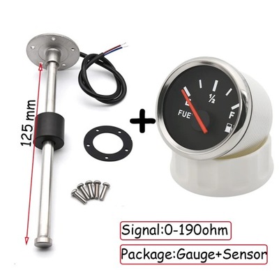 52MM FUEL LEVEL GAUGE WITH FUEL LEVEL СЕНСОР 100MM 125MM 150MM 200MM~71286