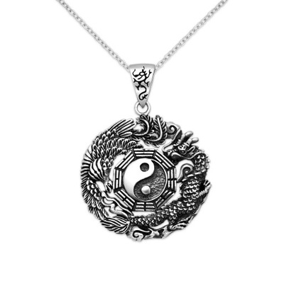 Srebrny wisiorek Yin Yang