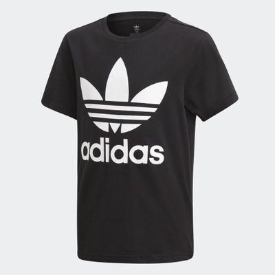 Koszulka młodzieżowa Adidas Trefoil Tee czarna- DV