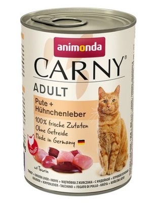 ANIMONDA Cat Carny Adult indyk,wątróbka 400g