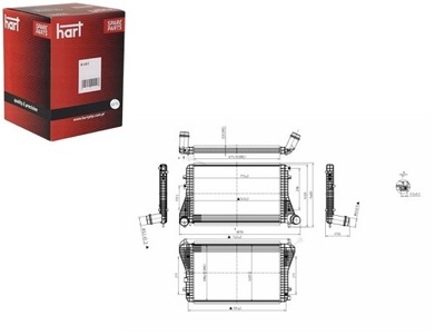 ИНТЕРКУЛЕР РАДИАТОР ВОЗДУХА VW GOLF VI 08- HART
