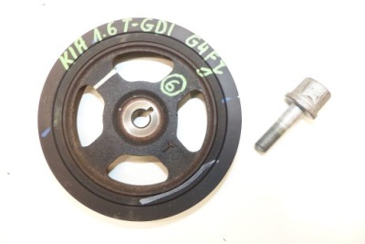 Kia sportage iv hyundai tucson iii 1.6 t-gdi g4fj шків колінчастого вала фото №1