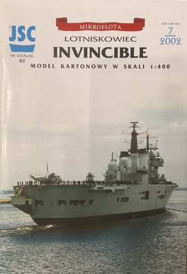 Model kartonowy JSC nr 61 Lotniskowiec Invincible