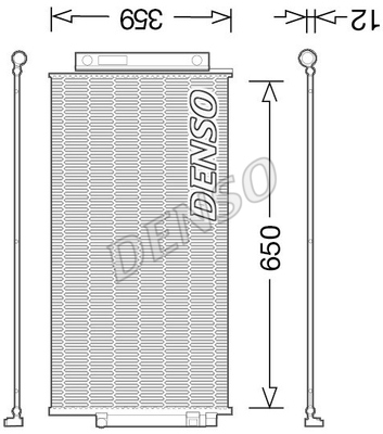 РАДИАТОР КОНДИЦИОНЕРА DENSO DCN09047