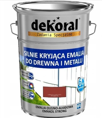 Dekoral emalia drewna i metalu czerw. karmi 0,9poł