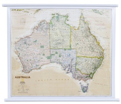 AUSTRALIA MAPA ŚCIENNA EKSKLUZYWNA OZDOBNA NG