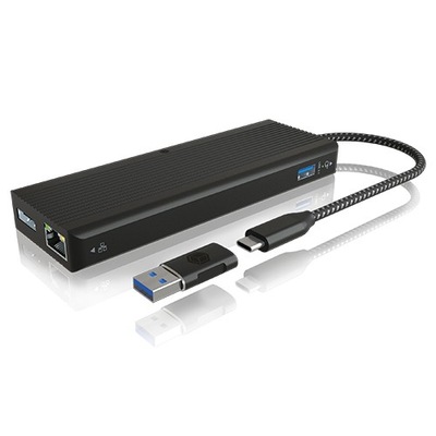 Icy Box IB-DK4080AC 9-in-1 USB Type-C & Type-A 2xDP 2xHDMI