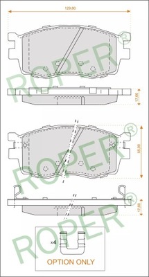 Тормозные колодки перед hyundai accent iii kia rio ii фото №1