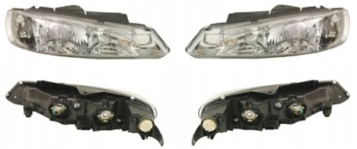 Фара лампа peugeot 406 99-04 l+p tyc фото №1