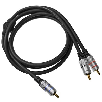 KABEL DO SUBWOOFERA Y 1RCA - 2RCA PROLINK 15m