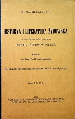 Historya i literatura żydowska 1916 r.
