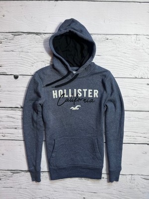 HOLLISTER BLUZA MĘSKA Z KAPTUREM HOODIE LOGO BAWEŁNA