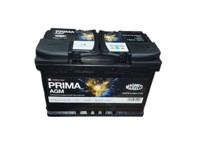 BATERÍA MAGNETI MARELLI 70 AH 760 A AGM 067260046002 PMA70AGM  