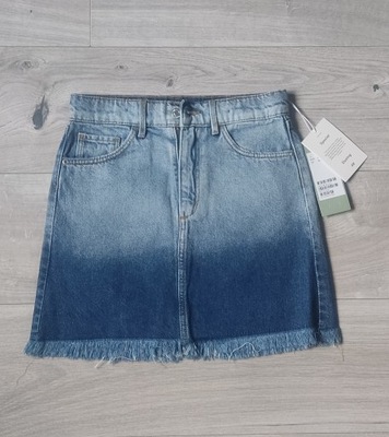 H&M nowa spódniczka jeansowa ombre r. 152 cm