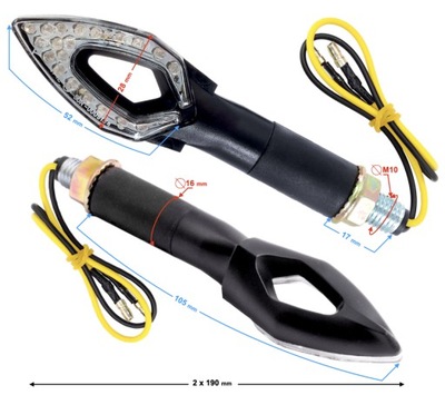 Kierunkowskazy LED Romet Junak Barton Keeway Zipp