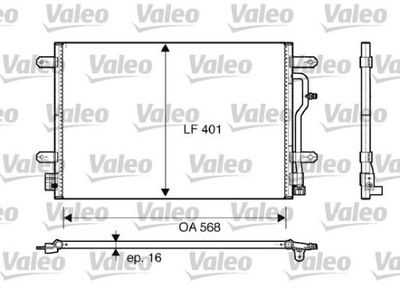 КОНДЕНСАТОР КОНДИЦІОНЕРА AUDI A4 E8 00- 817741