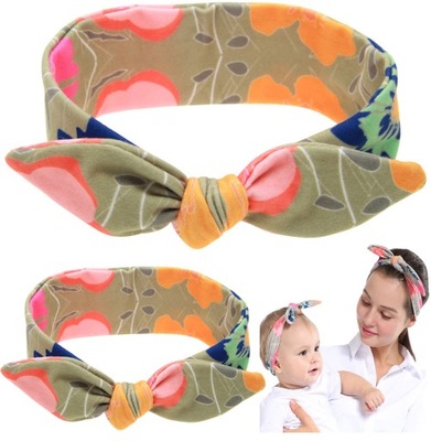 OPASKA OPASKI DO WŁOSÓW DLA MAMY I CÓRKI PIN UP MATCHY MATCHY WIĄZANA 2 SZT