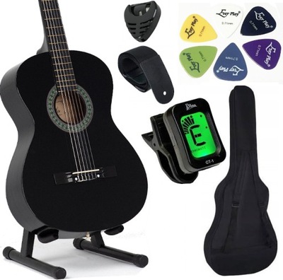 KLASICKÁ GITARA V PLNEJ VEĽKOSTI 4/4 AKUSTICKÁ +PRÍSLUŠENSTVO +TUNER 4 FARBY.