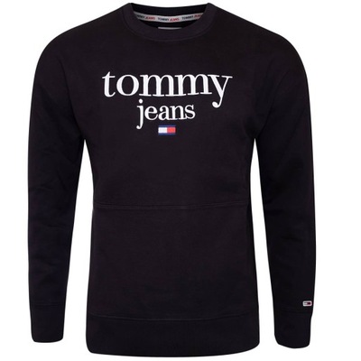 TOMMY HILFIGER OCIEPLANA BLUZA MĘSKA CZARNA r. M