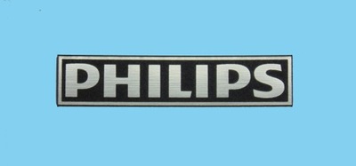 Naklejka Emblemat PHILIPS srebrna 64x14mm