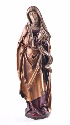 Matka Boska Bolesna , Madonna w smutku, gips XIX wiek 61 cm