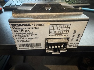Преобразователь scania r 24/12v 20a фото №1