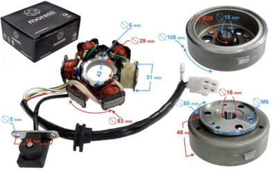 NUEVO ISKROWNIK Z MAGNETEM DO ATV 110 QUAD KXD BASHAN FC MOTO CALIDAD  