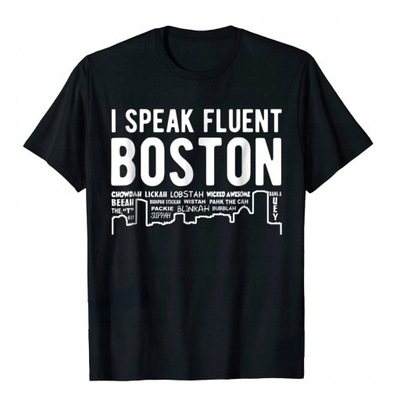 I Speak Fluent Boston Men's T-Shirt,Black,,Black