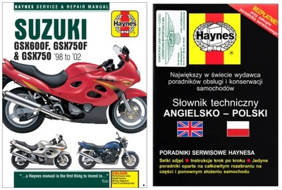 SUZUKI GSX600 750 (1998-2002) MANUAL REPARACIÓN HAYNES +GRATIS 24H  