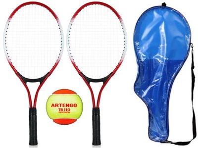 2 Rakietki paletki do tenis ziemny + PIŁKA TENISOWA Artengo ZESTAW