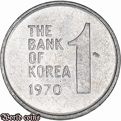 1 WON 1970 KOREA POŁUDNIOWA