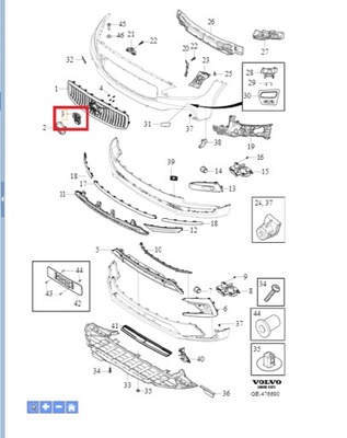 Кронштейн камери радара volvo s90 v90 cc 2017- xc90 16- оригінальний номер 32228750 фото №1