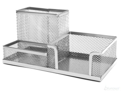 PRZYBORNIK BIURKOWY 3A SREBNY TRES