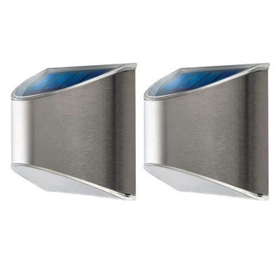 SŁONECZNE ŚWIATŁO ŚCIENNE ZEWNĘTRZNE OGRODOWE 2 SZT