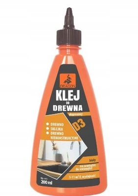 KLEJ DO DREWNA WIKOLOWY D2 200ml DRAGON