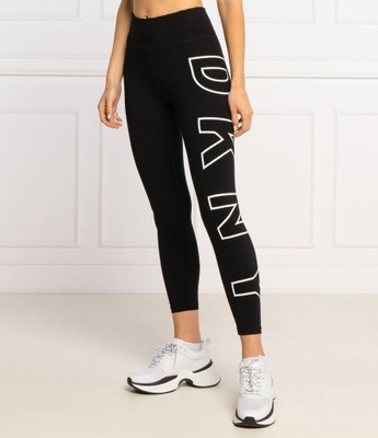 DKNY SPORT legginsy | Slim Fit | czarne