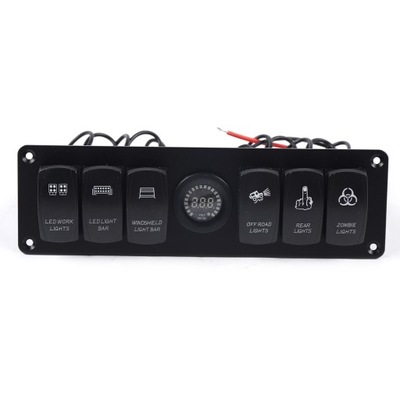 6-BITOWY PANEL CONMUTADORES DIODO LUMINOSO LED DC12V/24V  