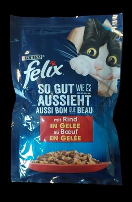 Mokra karma dla kota Felix wołowina