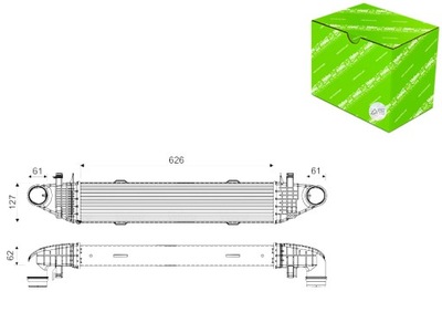 ИНТЕРКУЛЕР РАДИАТОР ВОЗДУХА VALEO 818679 MERCEDES C VALEO