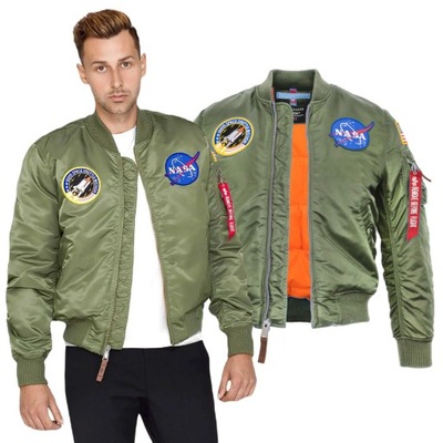 Kurtka Alpha Industries MA-1 VF NASA Zielona 3XL