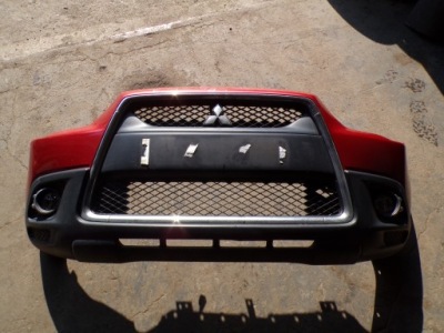 Mitsubishi asx бампер передній 6400c950 колір p26 2014r фото №1