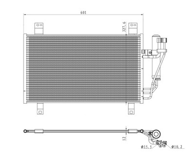 RADUADOR DE ACONDICIONADOR - CONDENSADOR EASY FIT NRF 350361  