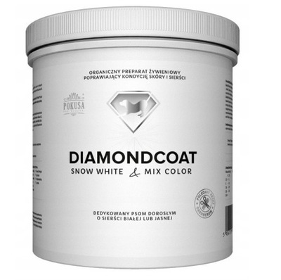 POKUSA DiamondCoat SnowWhite piękna sierść 1000g