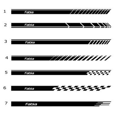 PEGATINAS TUNEADO SKODA FABIA  