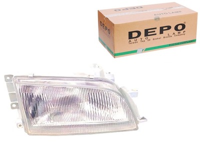 Depo фара h4 механический carello toyota carina фото №1