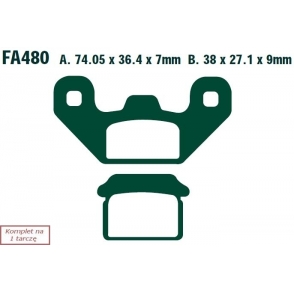 ZAPATAS DE FRENADO MOTO. LIFAN LF 125 APAGADO ROAD (07)  