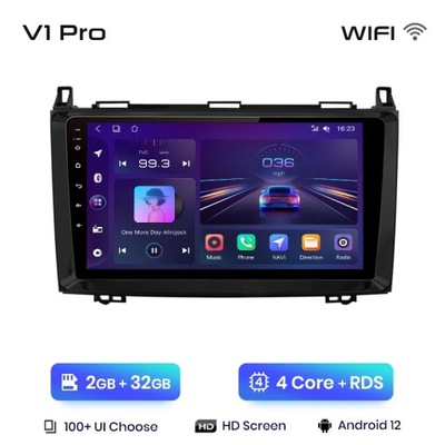 Radio dla Mercedes Benz W169 W245 B200 W906 W639 2 GB + 32 GB Android WiFi