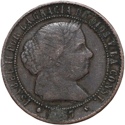 Hiszpania 2 1/2 centyma 1867