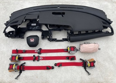 Honda civic x 10 type-r панель приладів панель приладів консоль подушки безпеки ремені фото №1